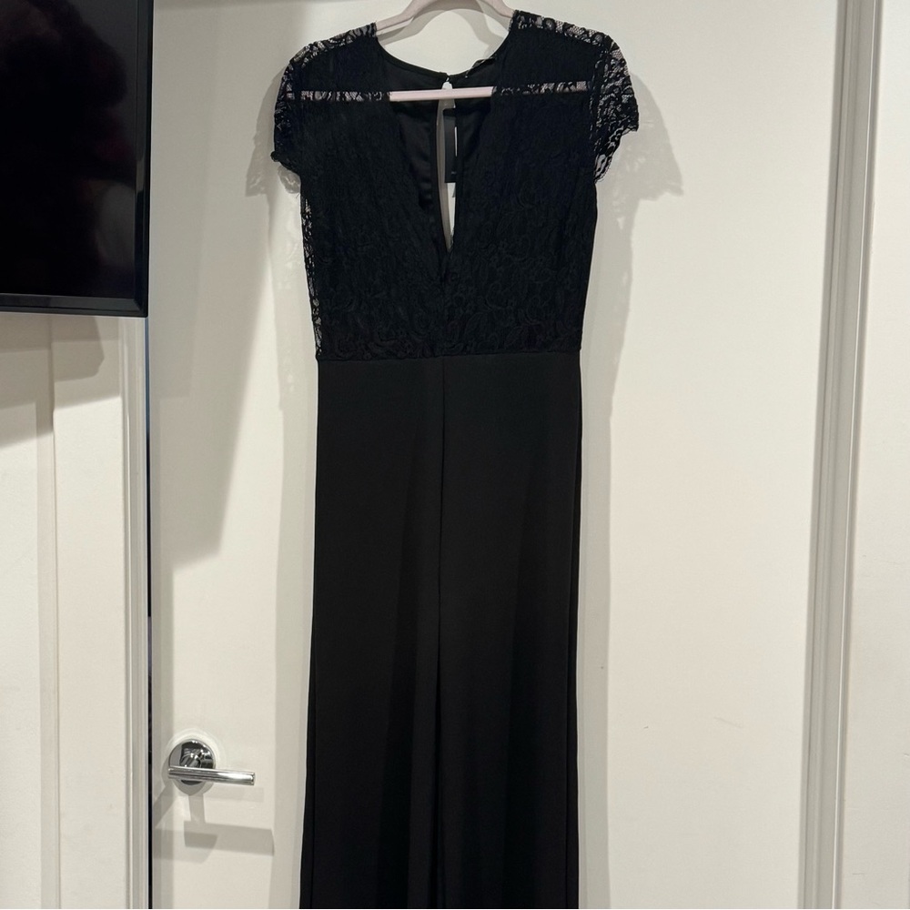 Fashion Nova Black Lace Jumpsuit